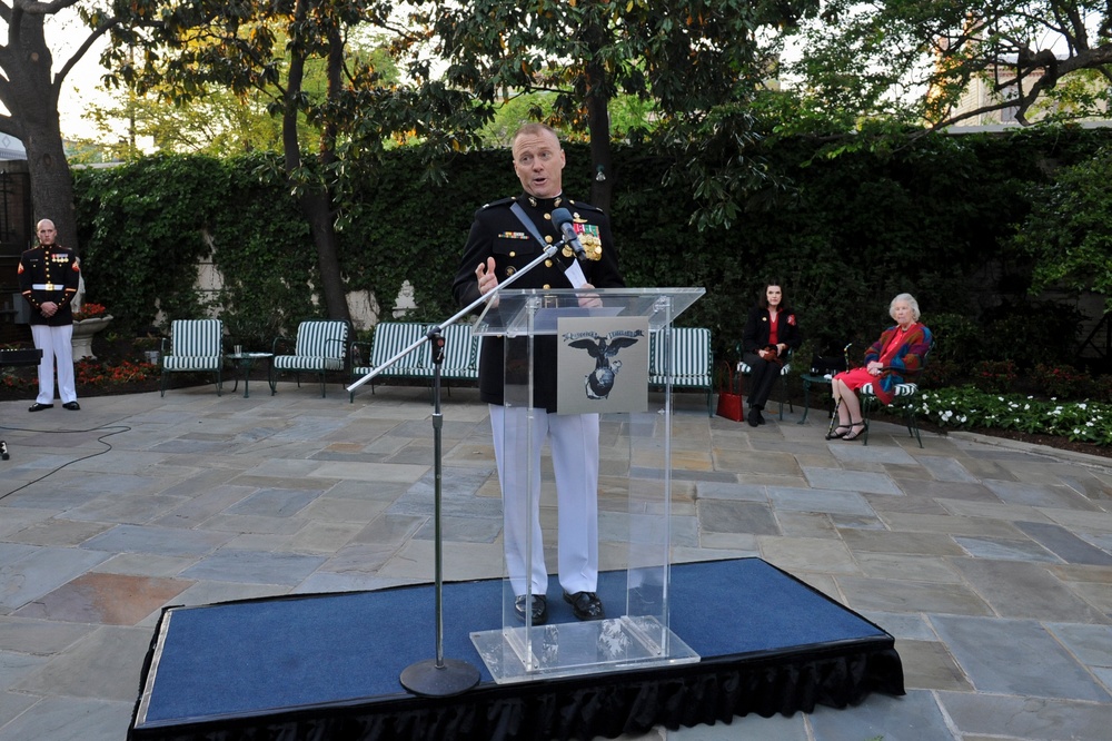 Evening parade reception at Marine Barracks Washington