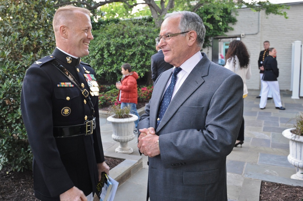 Evening parade reception at Marine Barracks Washington