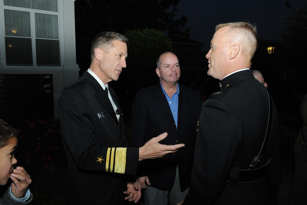 Evening parade reception at Marine Barracks Washington