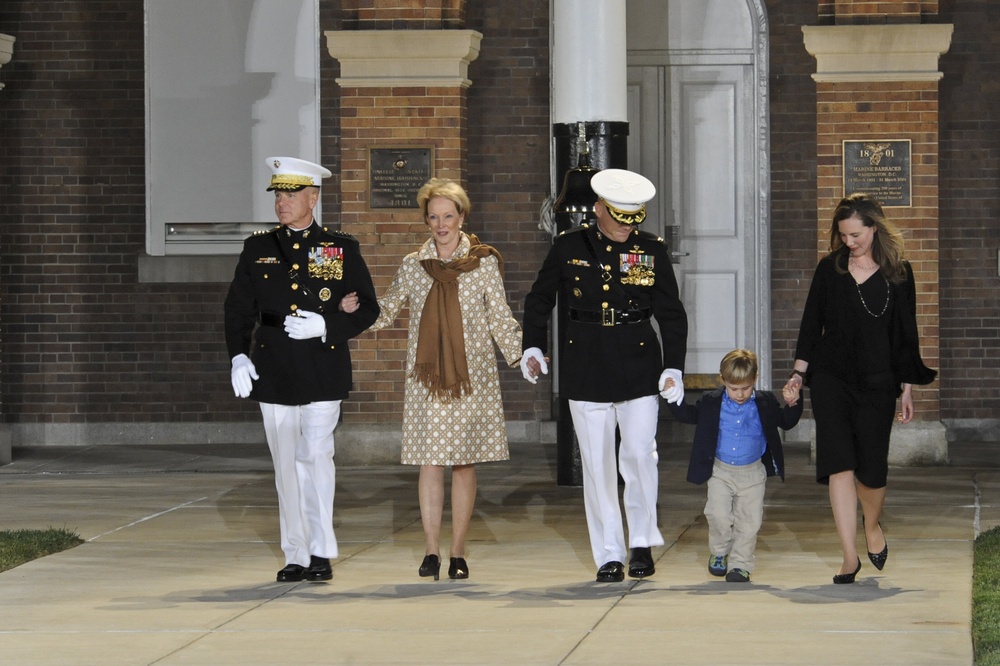 Evening parade reception at Marine Barracks Washington