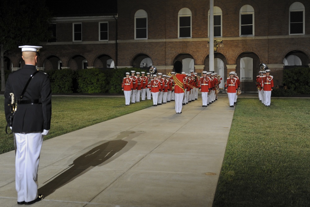 Evening parade reception at Marine Barracks Washington