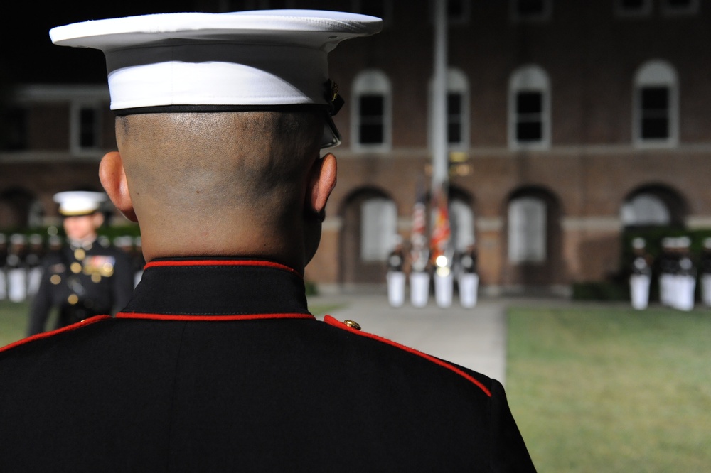 Evening parade reception at Marine Barracks Washington