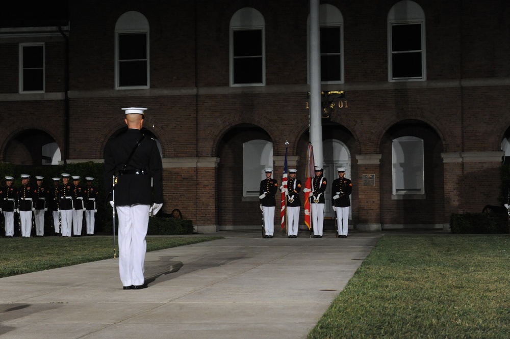 Evening parade reception at Marine Barracks Washington