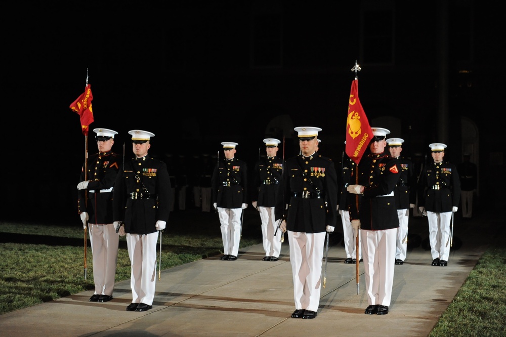 Evening parade reception at Marine Barracks Washington