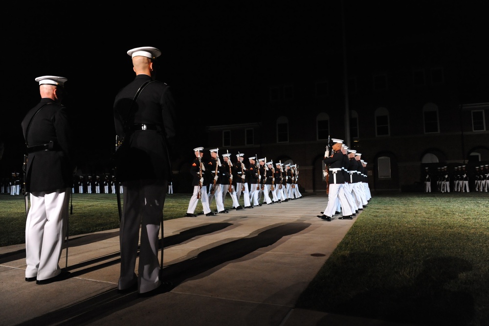 Evening parade reception at Marine Barracks Washington