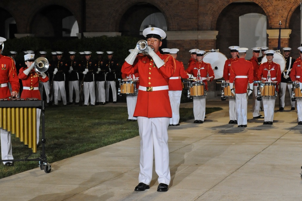 Evening parade reception at Marine Barracks Washington