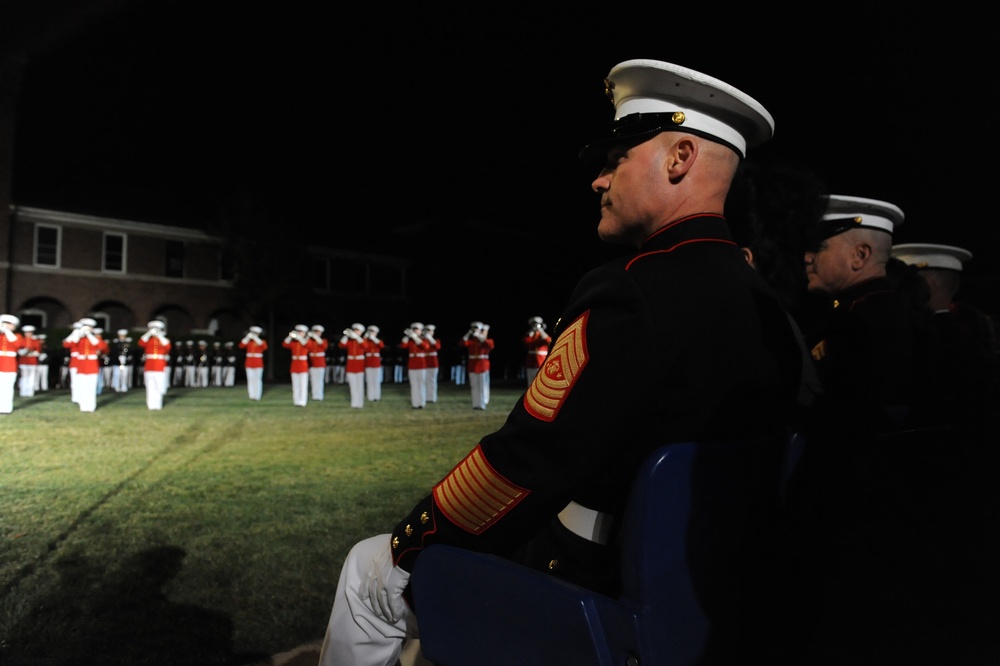 Evening parade reception at Marine Barracks Washington