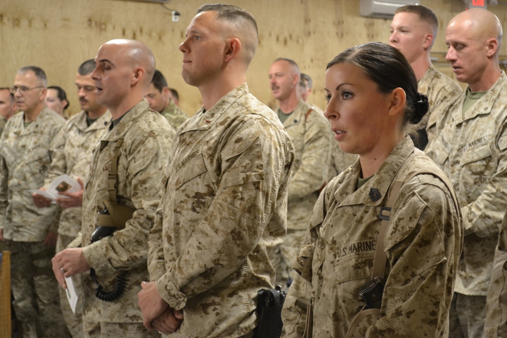 Marines gather to celebrate life, mourn loss of fellow Marine