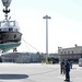 Sailors prepare admiral's barge