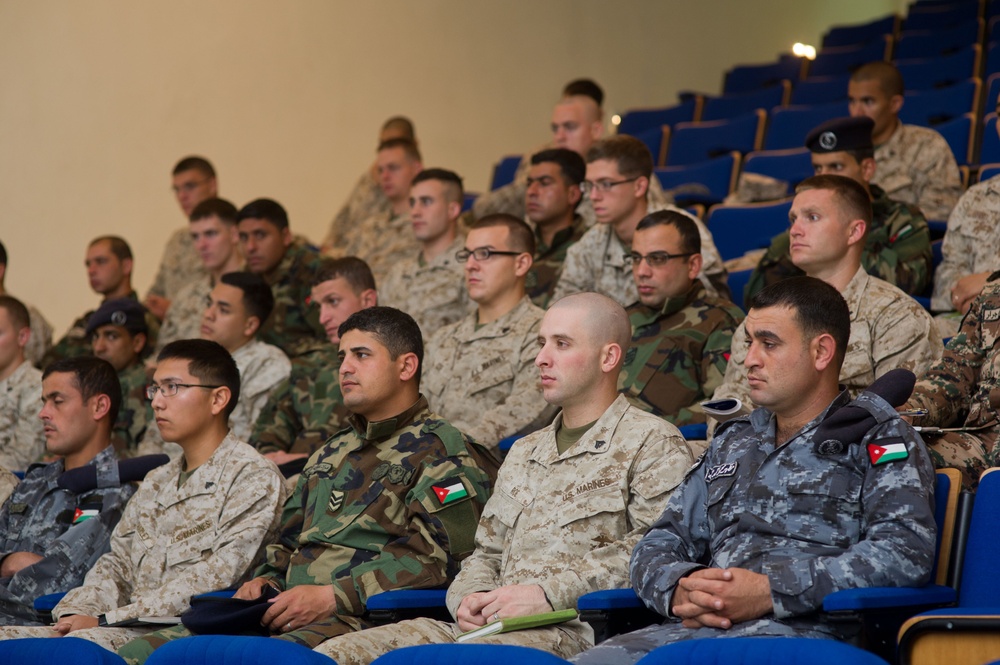 Marines train in Jordan