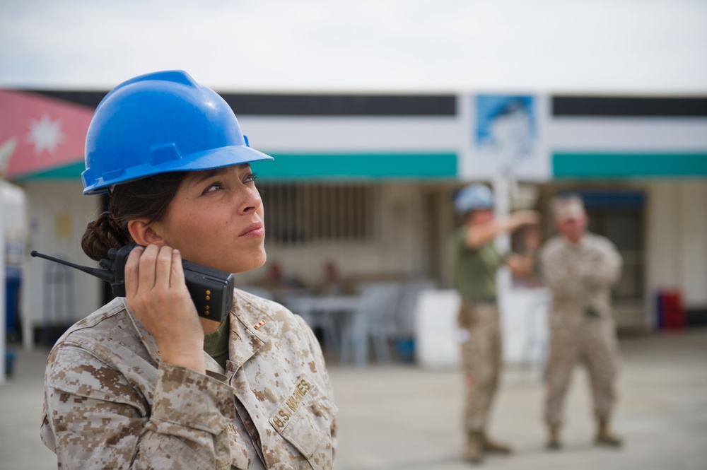 Marines train in Jordan