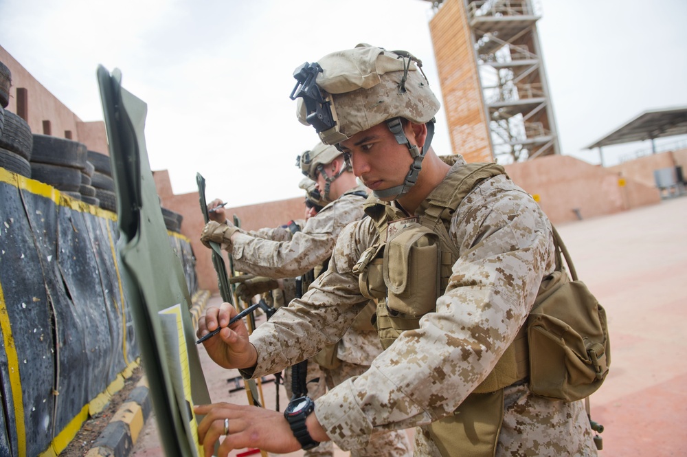 Marines train in Jordan