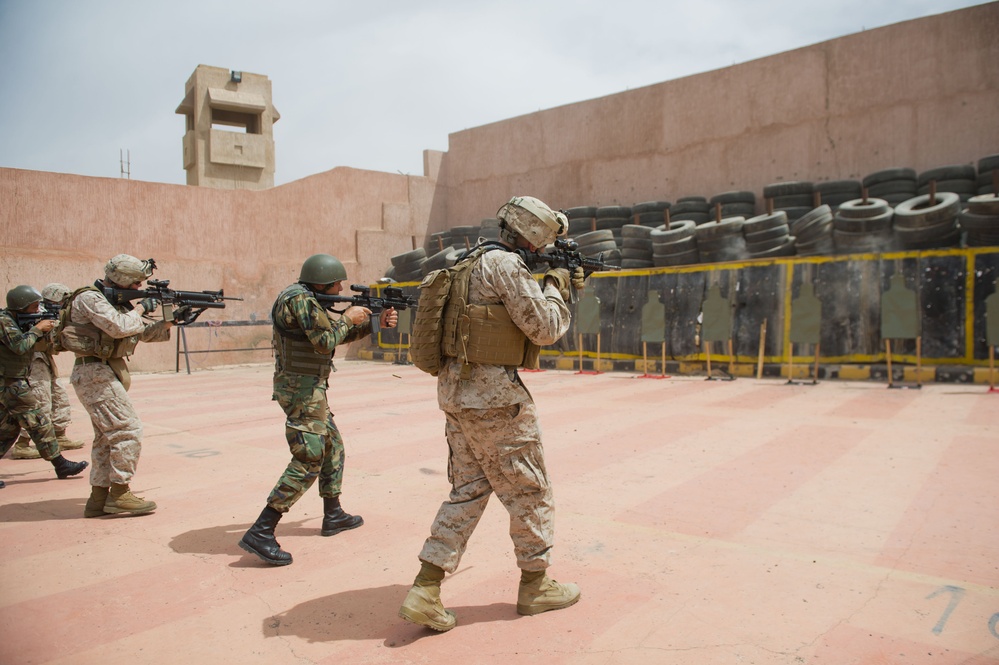 Marines train in Jordan