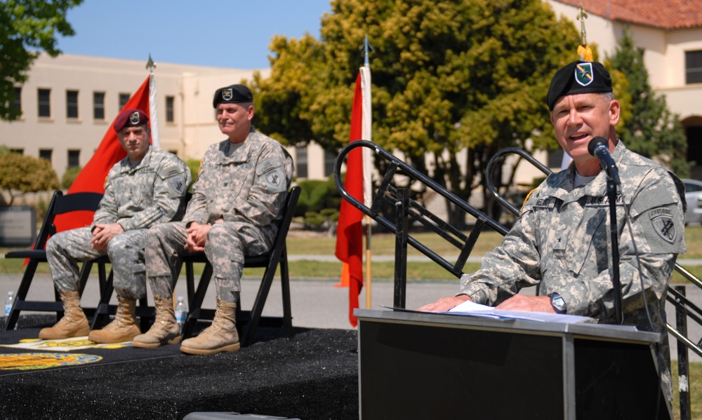 California-based US Army Civil Affairs Command says farewell to commander