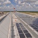 Solar panels on NAS Jacksonville's hangar roof