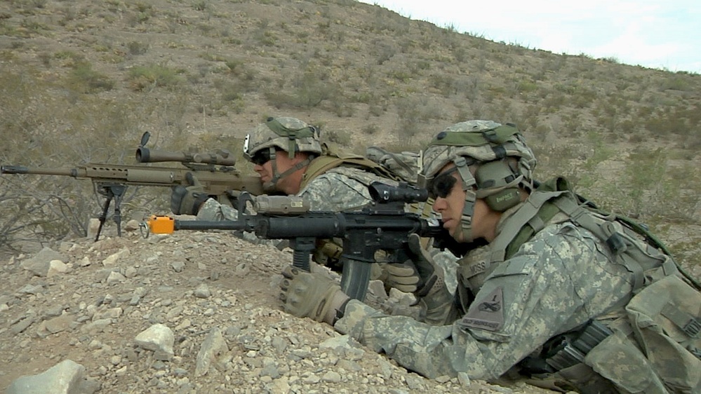 'Riflers' in Waigali village during Iron Focus