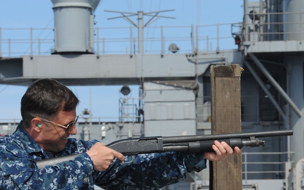 USS Mount Whitney live-fire exercise