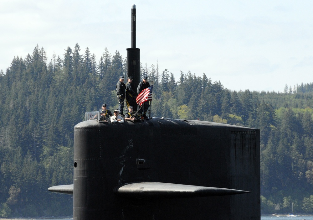 USS Louisiana returns to its homeport