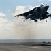 AV-8B Harrier lands aboard USS Makin Island