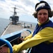 USS George H.W. Bush flight deck action