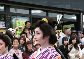 Daimyo marches to Edo in modern Japan