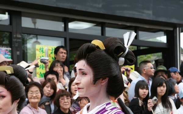 Daimyo marches to Edo in modern Japan
