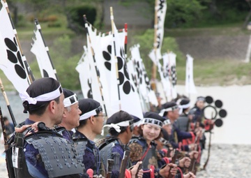 Daimyo marches to Edo in modern Japan