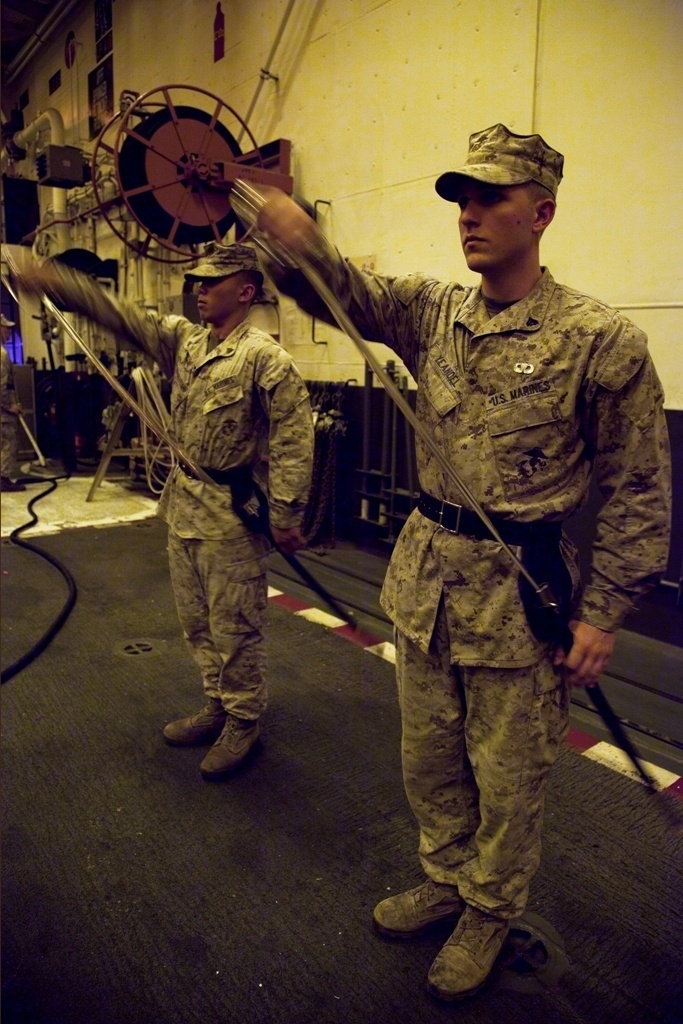 Marines attend leadership course aboard USS Makin Island