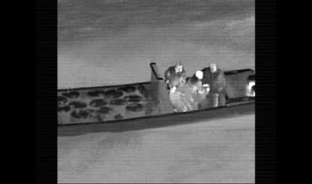 Navy helicopter's infrared cameras catch drug traffickers