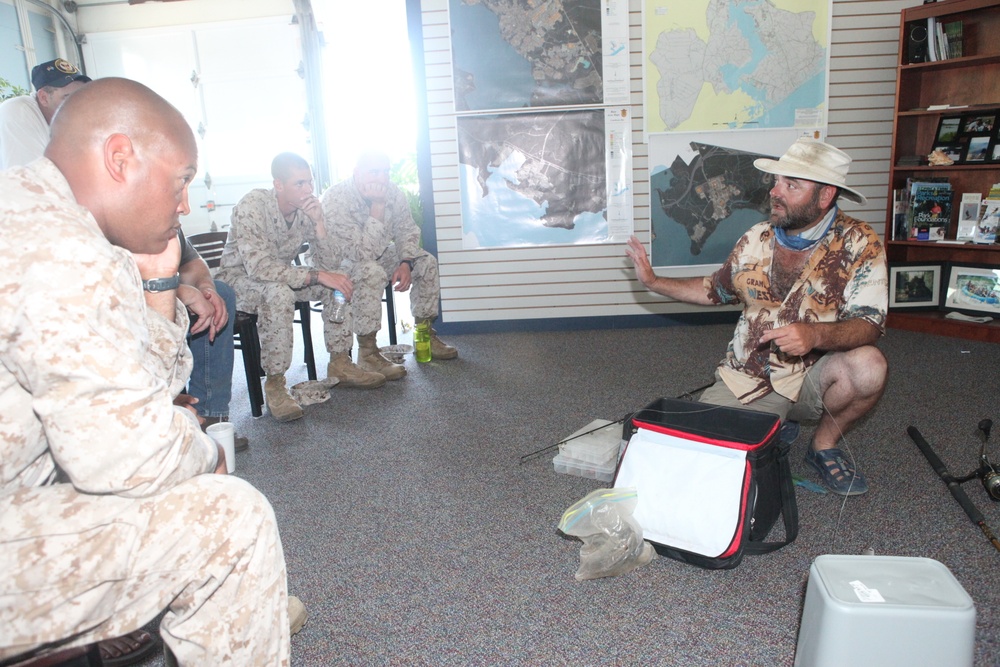 Marines get hooked on shark fishing