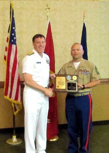 1st Radio Bn. Marine honored for outstanding career