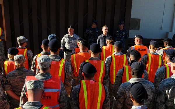 Security forces go door to door