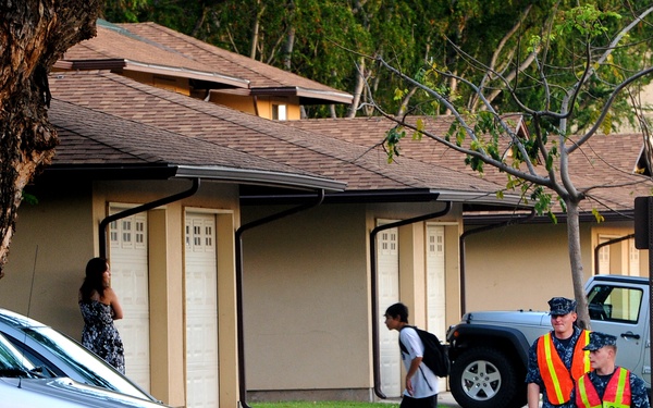 Security forces go door to door