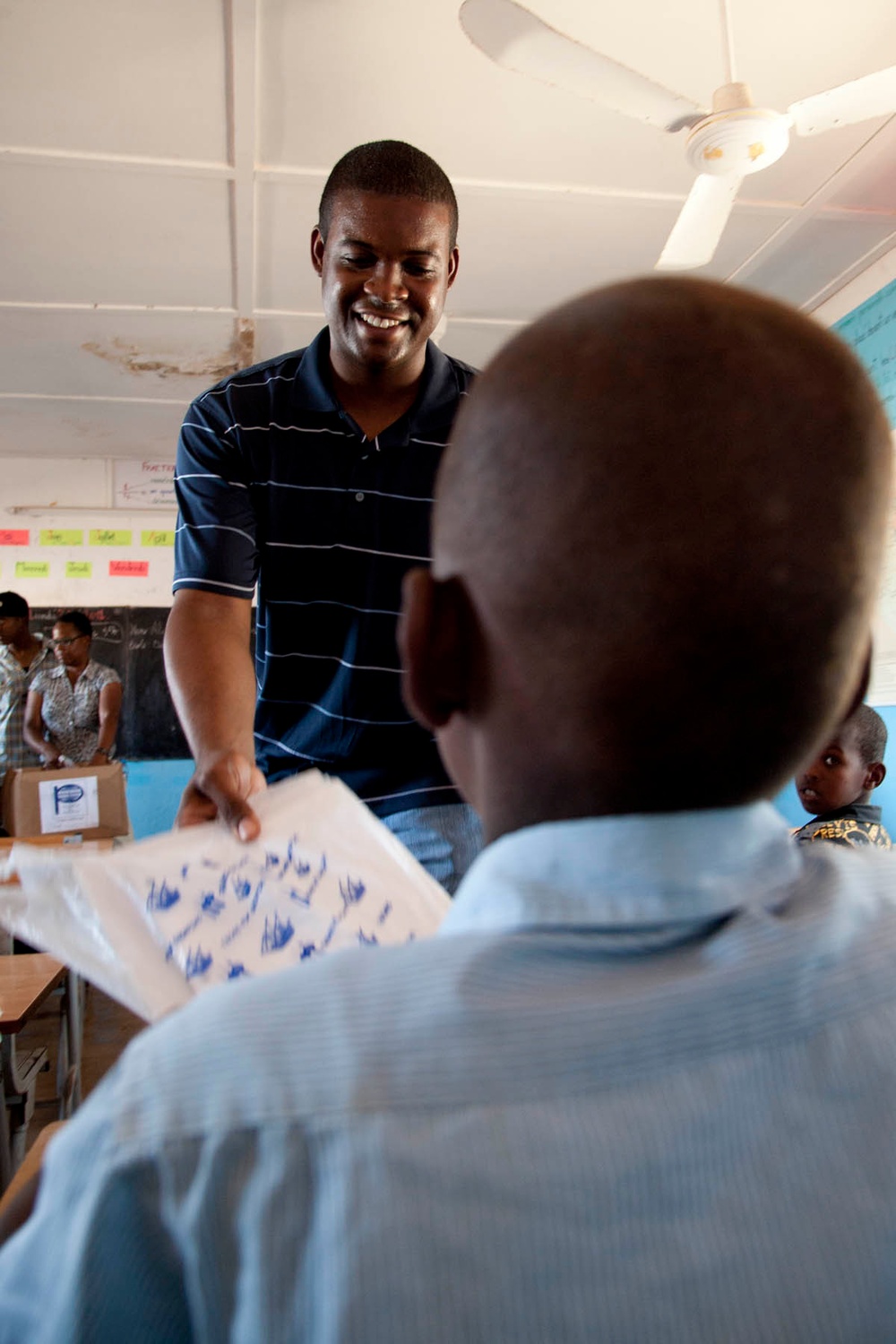 Camp Lemonnier volunteer group distributes school supplies to Djiboutian kids