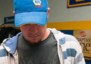 Truex assists South Carolina National Guard soldier