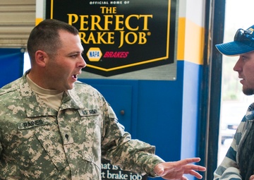 Truex assists South Carolina National Guard soldier