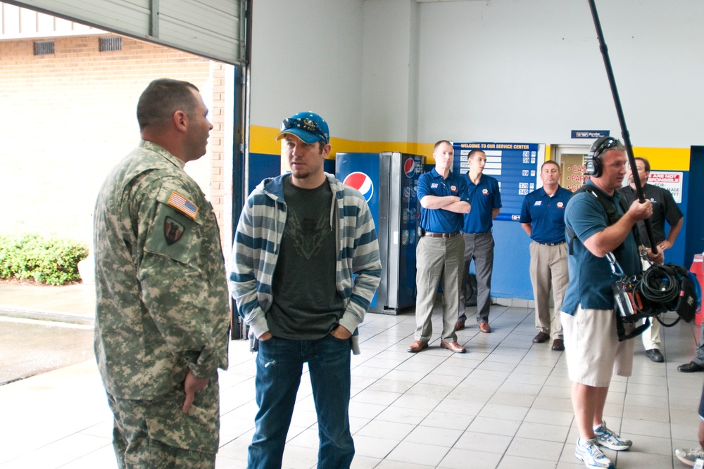 Truex assists South Carolina National Guard soldier