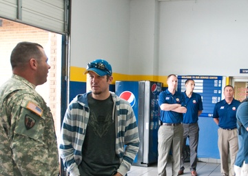 Truex assists South Carolina National Guard soldier