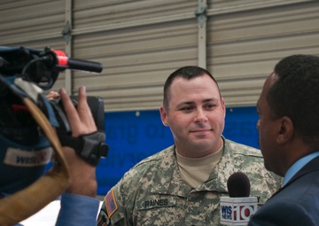 Truex assists South Carolina National Guard soldier