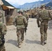 Army officials walk through Contingency Operation Post Pirtle King