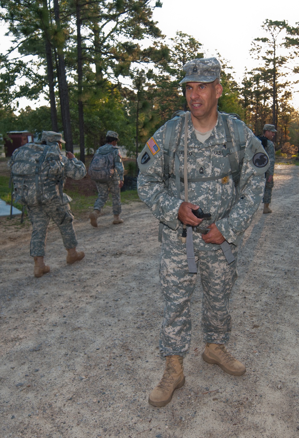 Marching Orders:  USARC NCOs step out on ruck march