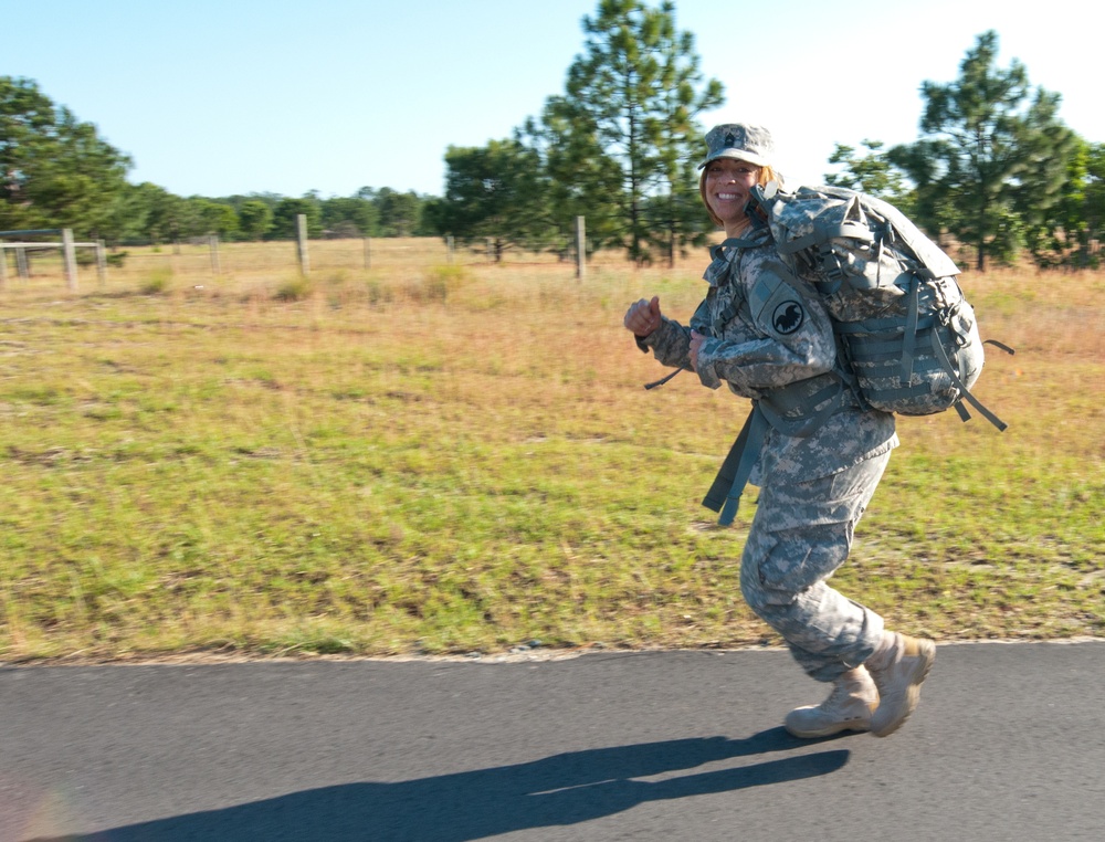 Marching orders: USARC NCOs step out on ruck march