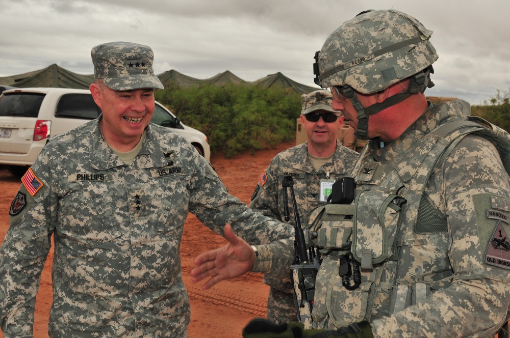 Lt. Gen. William N. Phillips checks out 2/1 AD and NIE 12.2