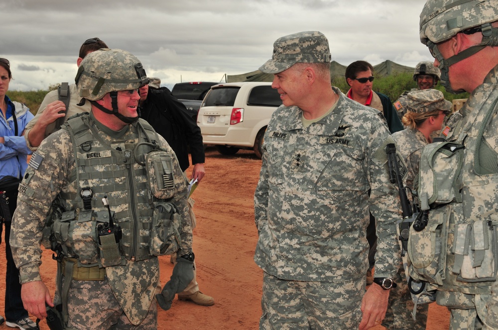 Lt. Gen. William N. Phillips checks out 2/1 AD and NIE 12.2