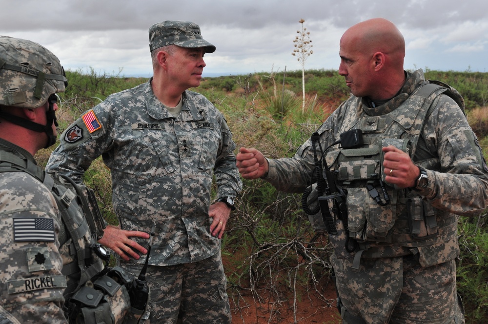 Lt. Gen. William N. Phillips checks out 2/1 AD and NIE 12.2