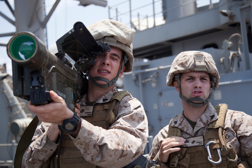 Marines maintain security while deployed