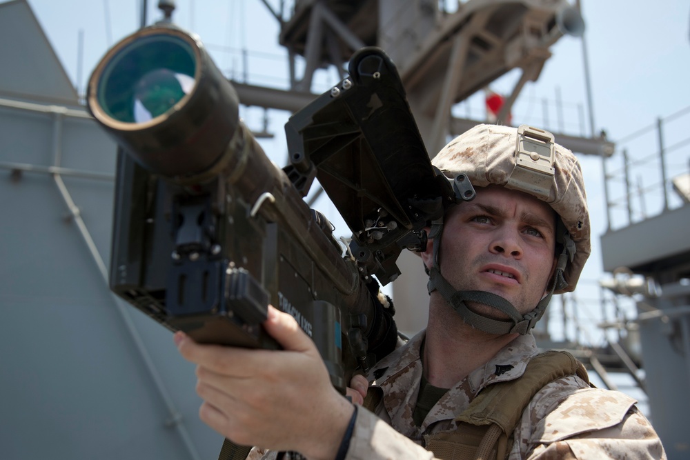 Marines maintain security while deployed