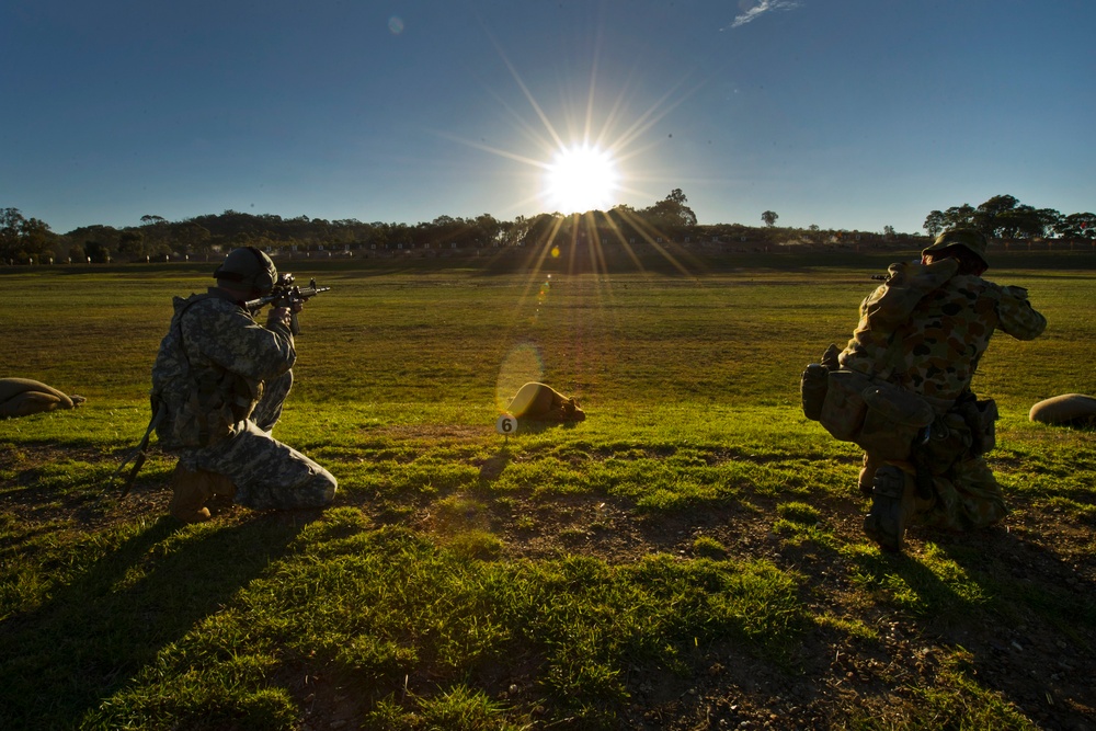 US soldiers compete in 2012 Australian Army Skill at Arms Meeting