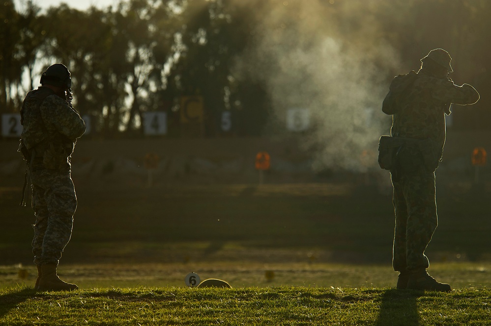 US soldiers compete in 2012 Australian Army Skill at Arms Meeting