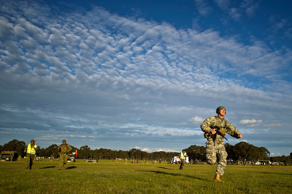 US soldiers compete in 2012 Australian Army Skill at Arms Meeting